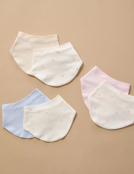 2 Pack Dribble Bib | Pink Bear