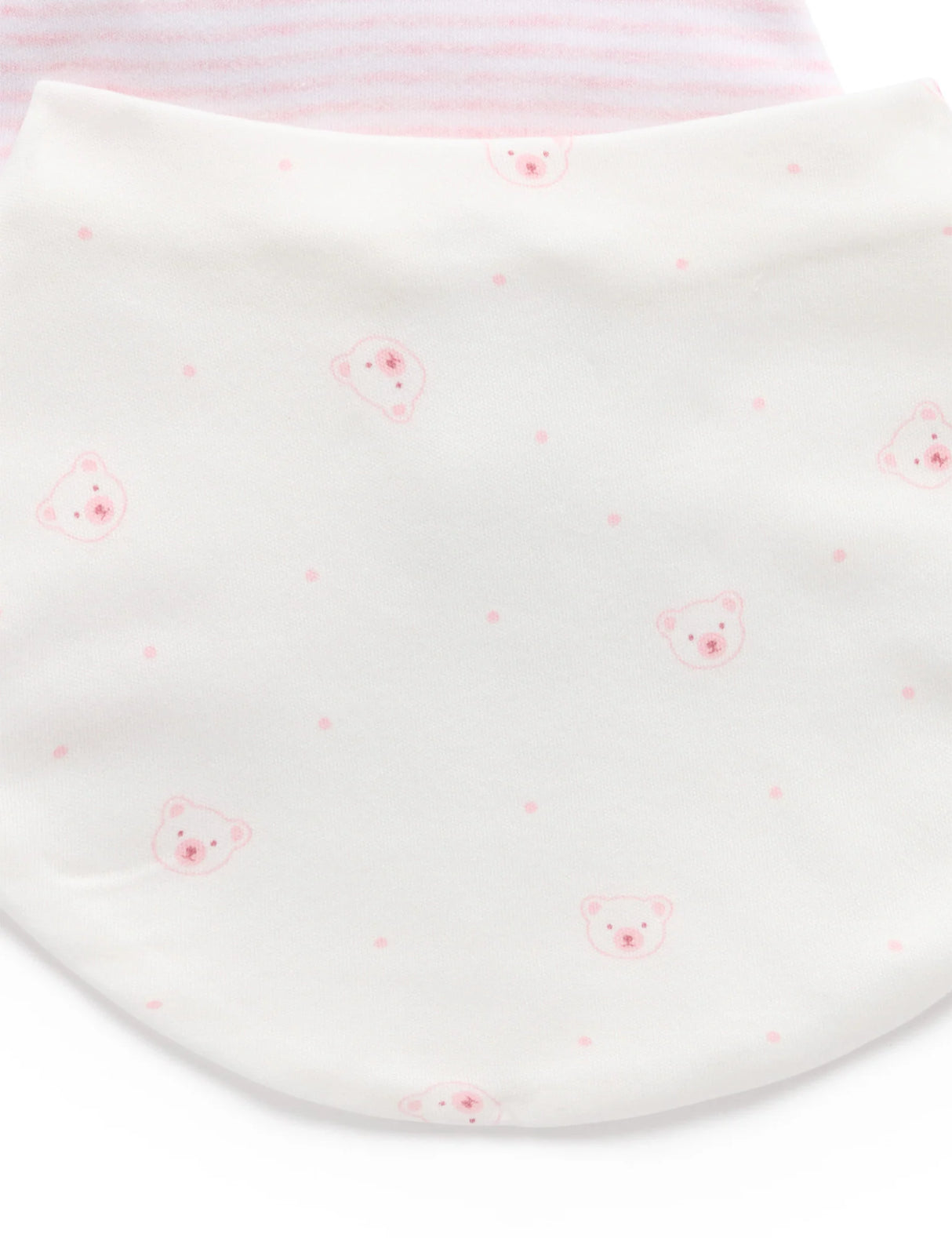 2 Pack Dribble Bib | Pink Bear