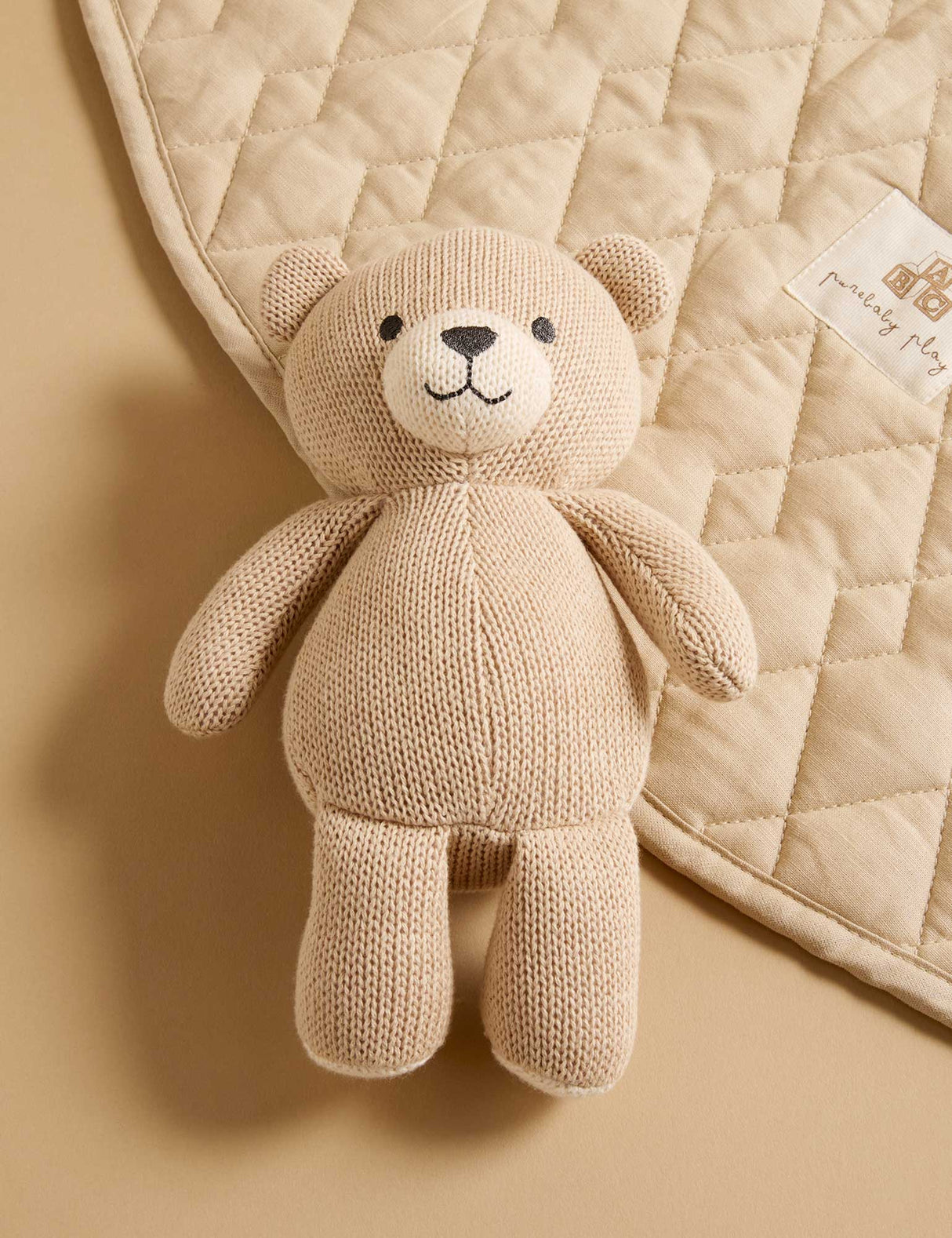 Knitted Bear Toy | Camel