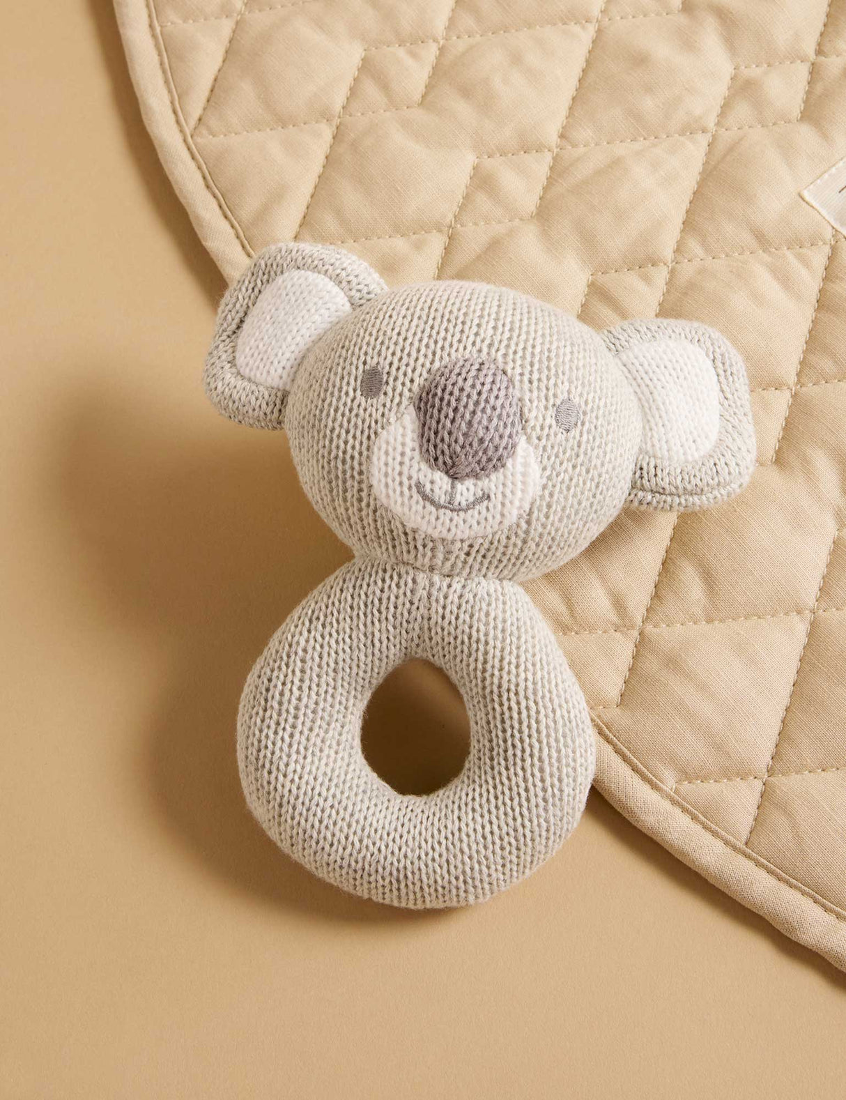 Knitted Rattle | Grey Koala