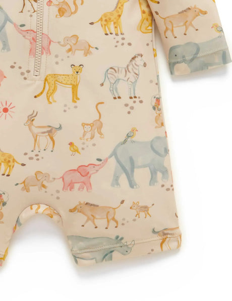 Long Sleeve Rashie Sunsuit | Savanna