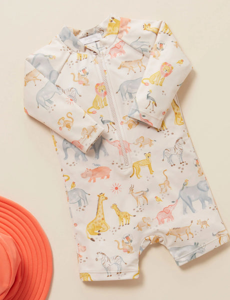 Long Sleeve Rashie Sunsuit | Savanna