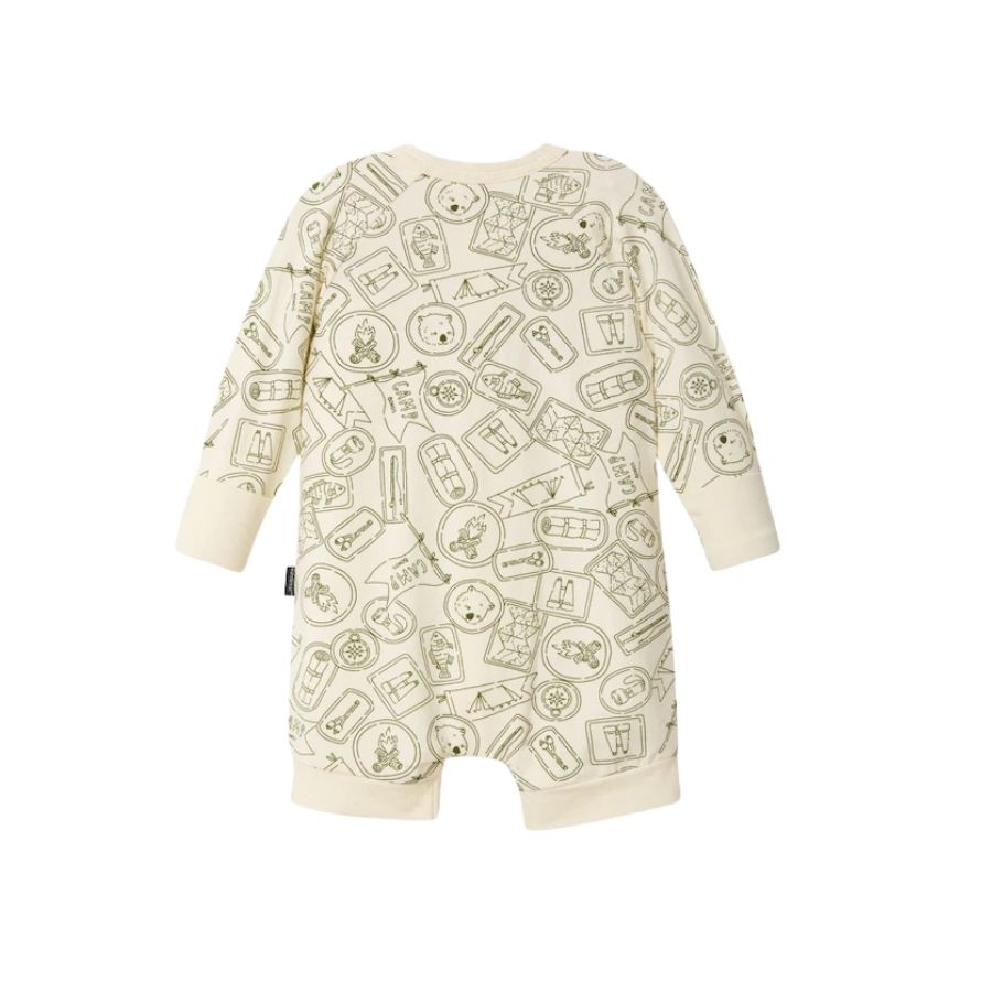 Wonderfrsh L/S Romper | Camp Bonds Outline Levitating