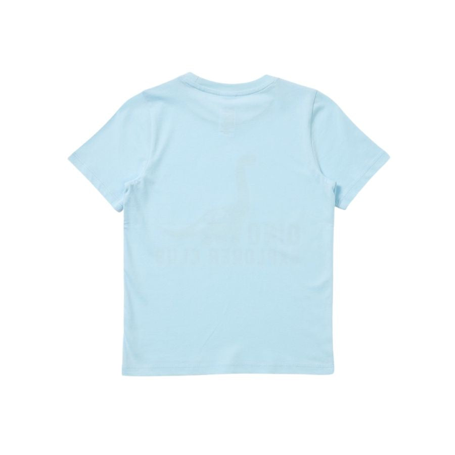 Kids Dino Explorer Print Tee | Light Blue