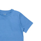 Kids Short Sleeve Plain Tee | Mid Blue