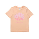 Kids Petite Fleur Print Tee | Peach Parfait