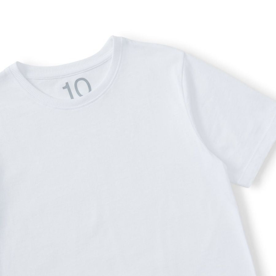 Kids Plain Tee | White