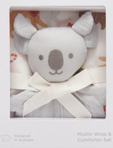 Muslin Comforter & Wrap Set | Koala Christmas