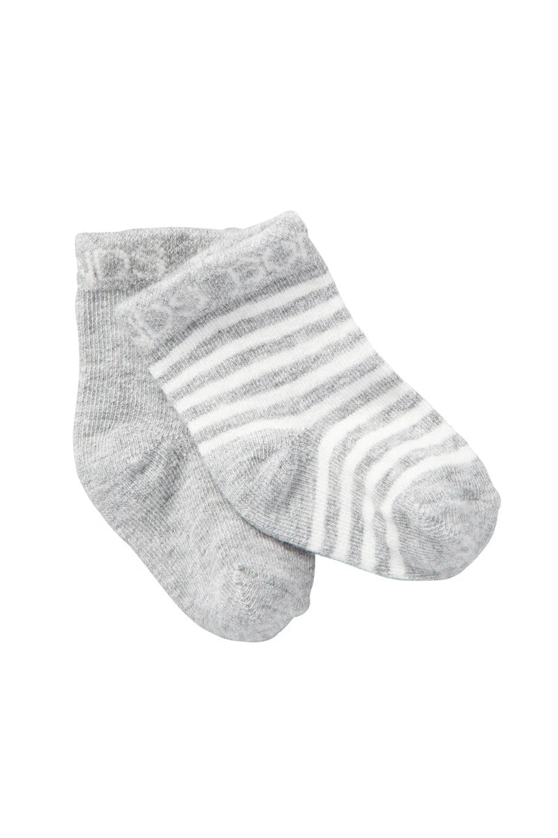 Newborn Bootee 2 Pack | New Grey Marle