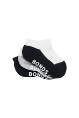 Baby Cushioned Low Cut 3 Pack | Black / Grey