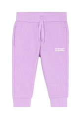 Baby Tech Trackie | Cotton Purple Pansy