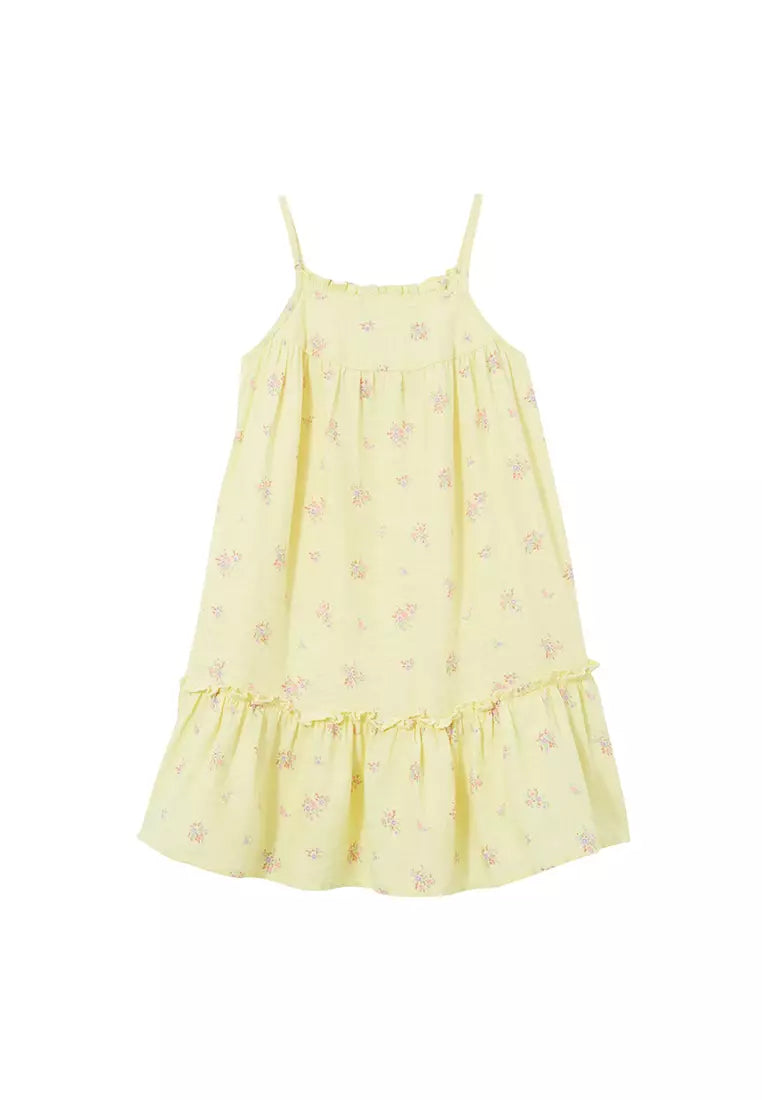 Alice Sleeveless Dress | Baby Yellow / Sally Floral