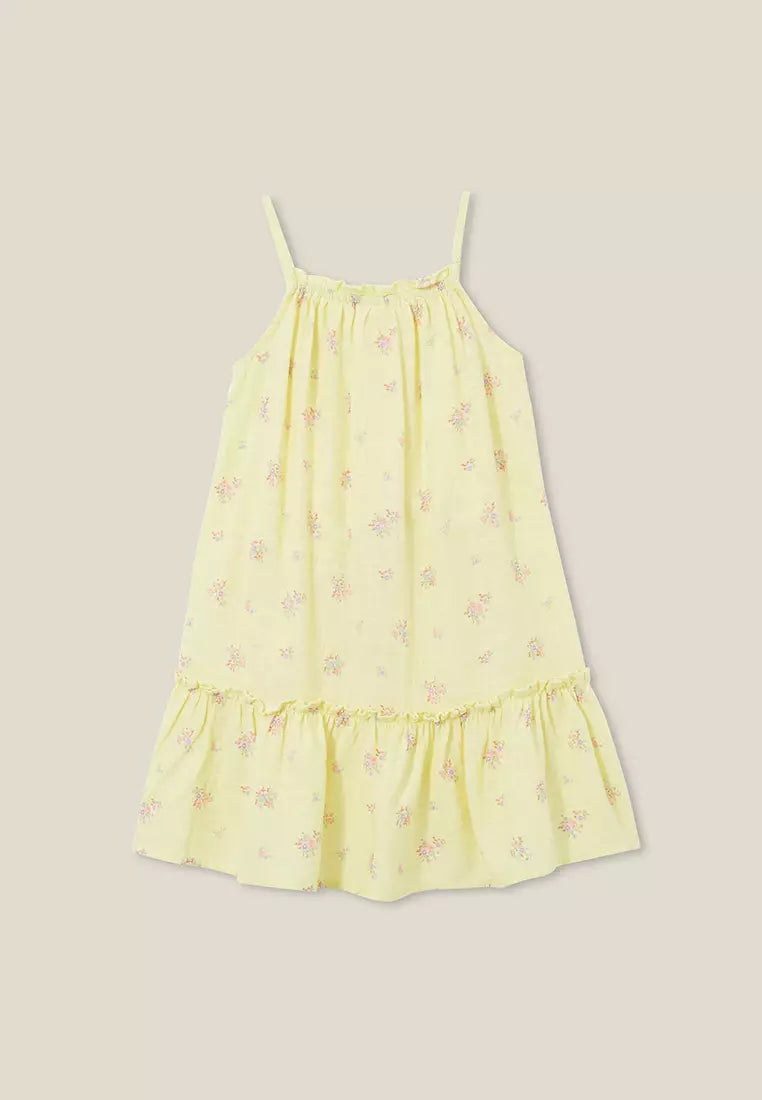 Alice Sleeveless Dress | Baby Yellow / Sally Floral