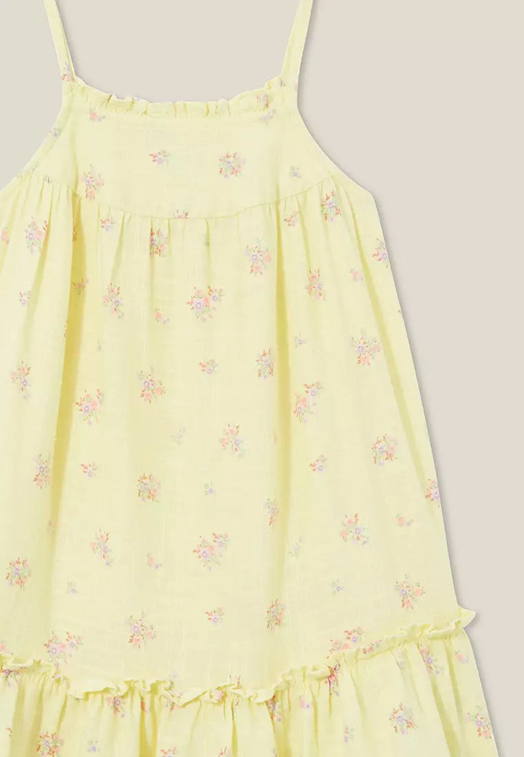 Alice Sleeveless Dress | Baby Yellow / Sally Floral