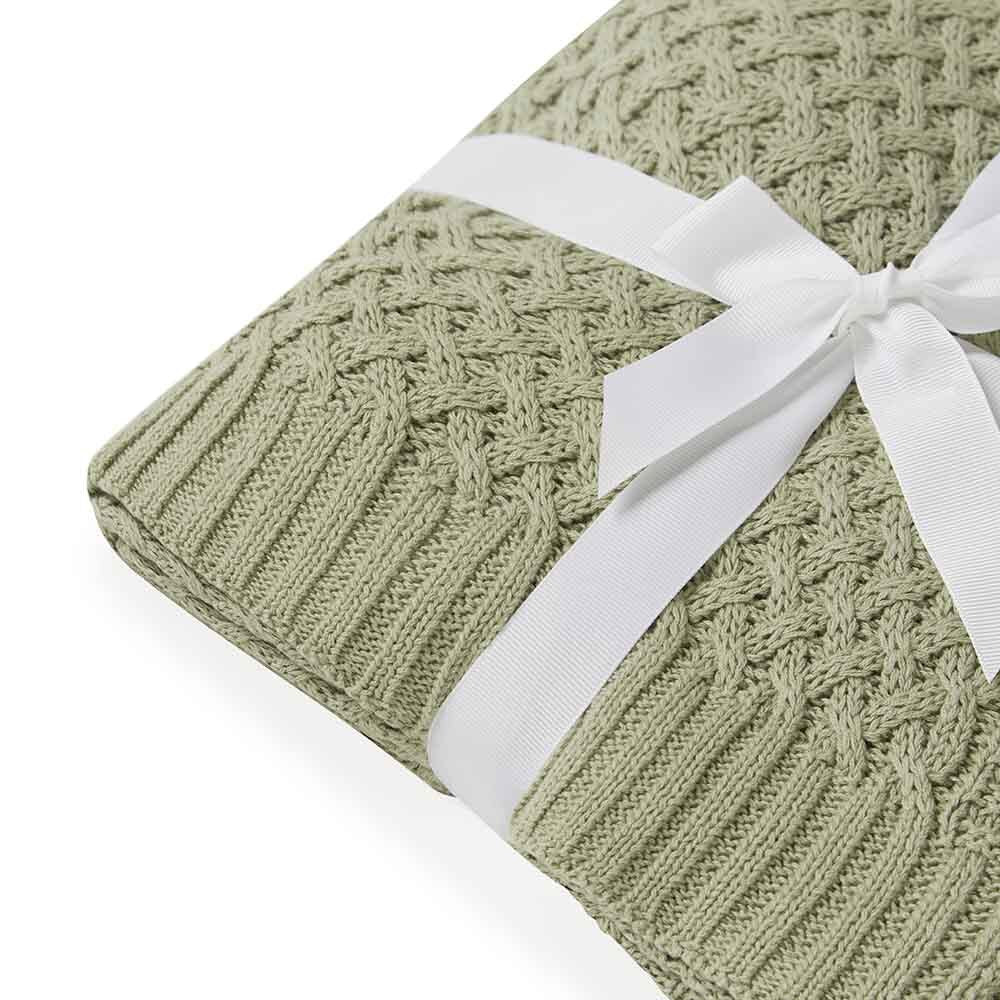 Diamond Knit Organic Baby Blanket | Dewkist