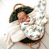 Organic Muslin Wrap | Garden Bee