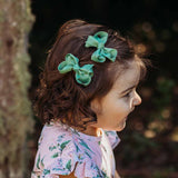 Piggy Tail Hair Clips (Pair) | Jade