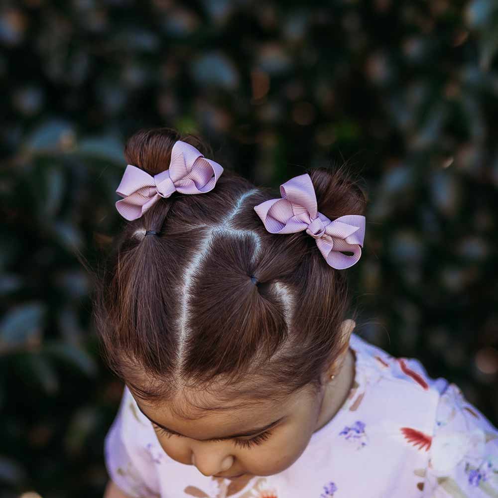 Piggy Tail Hair Clips (Pair) | Lilac