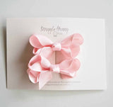 Piggy Tail Hair Clips (Pair) | Baby Pink