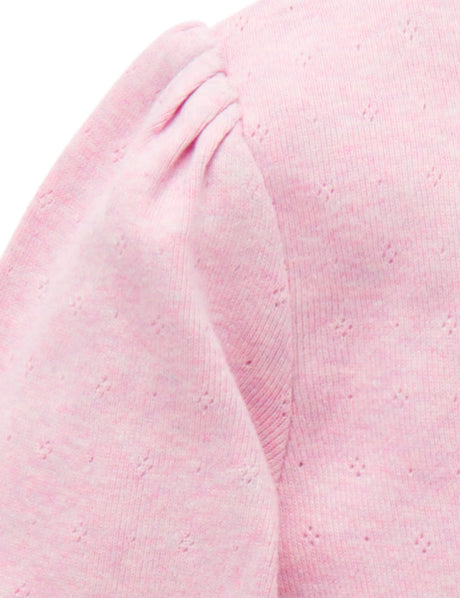 Pointelle Rib Layering Top | Dusk Melange
