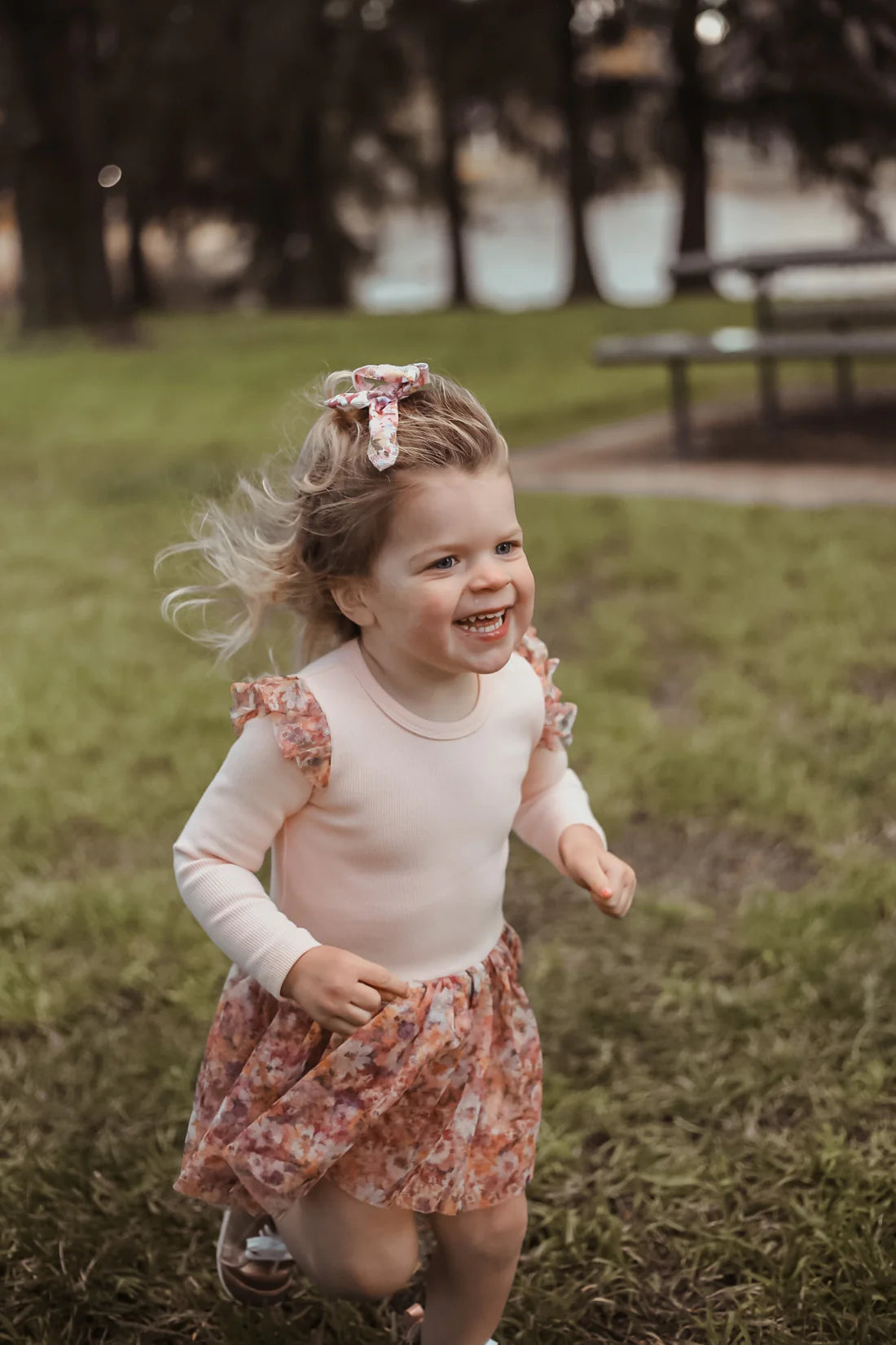 Tulle Flutter Long Sleeve Tutu Onesie | Madison