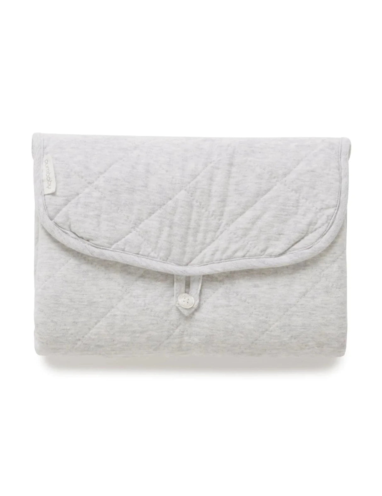 Quilted Change Mat | Pale Grey Melange