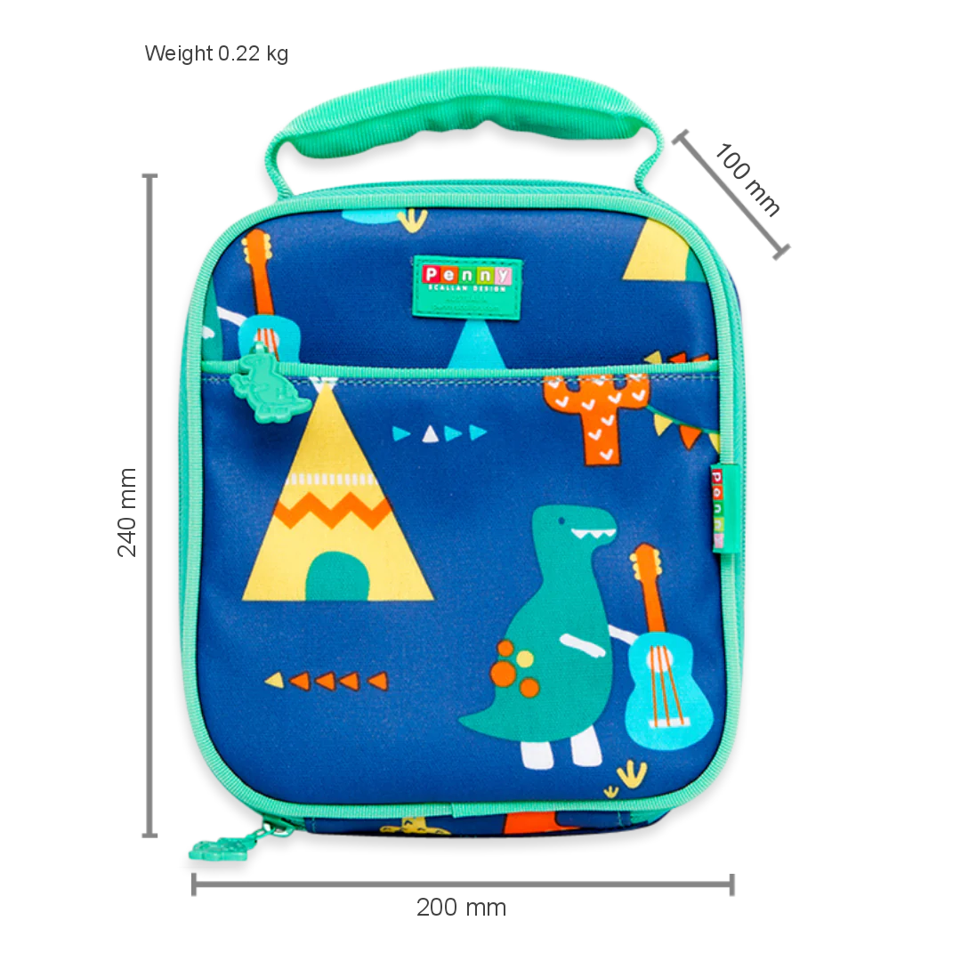 Mini Insulated Lunch Bag | Dino Rock