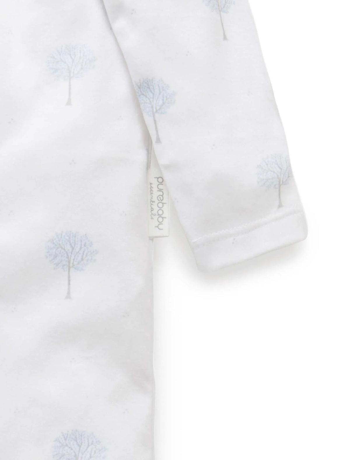 Zip Growsuit | Pale Blue Tree