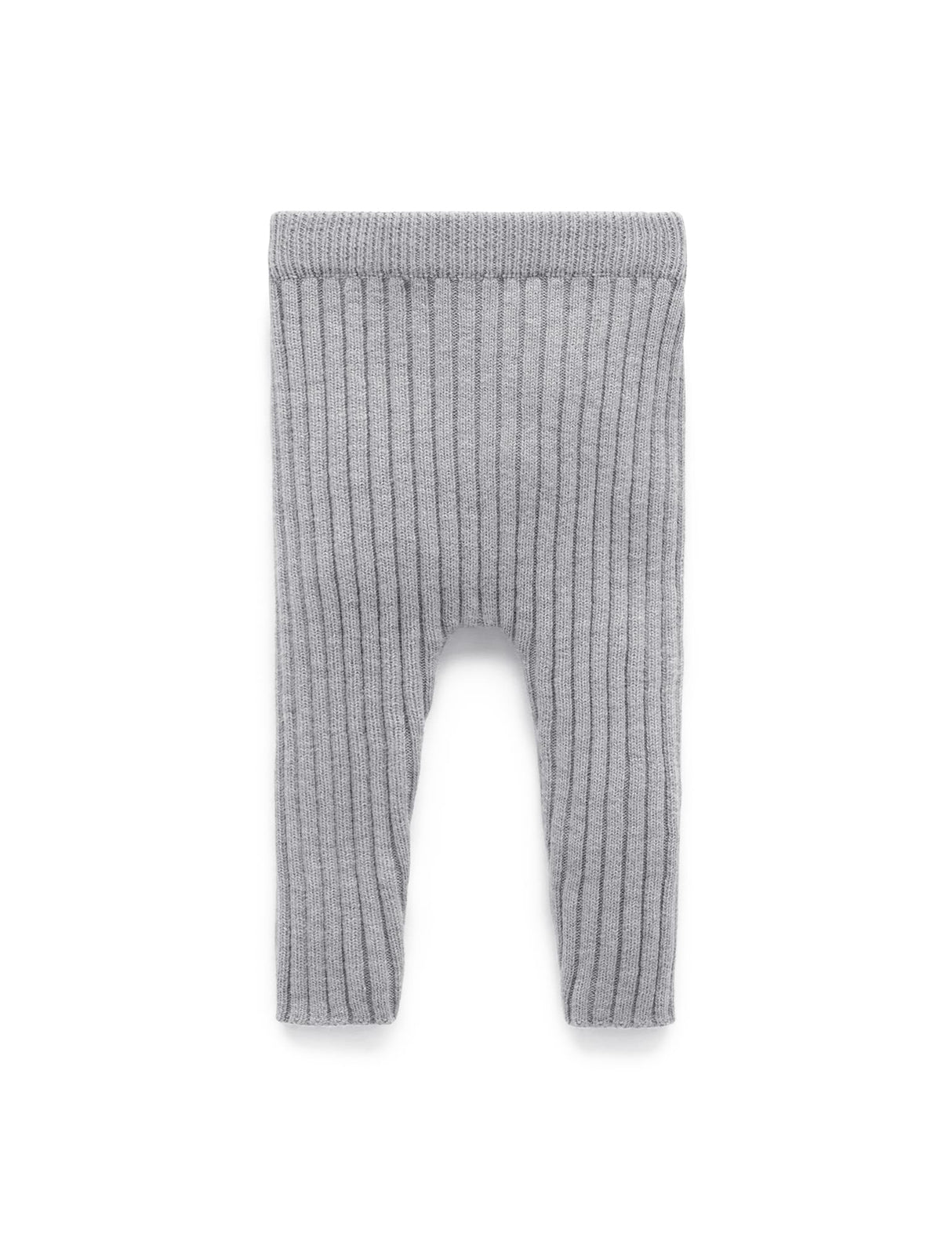 Rib Knit Legging | Smoke Melange