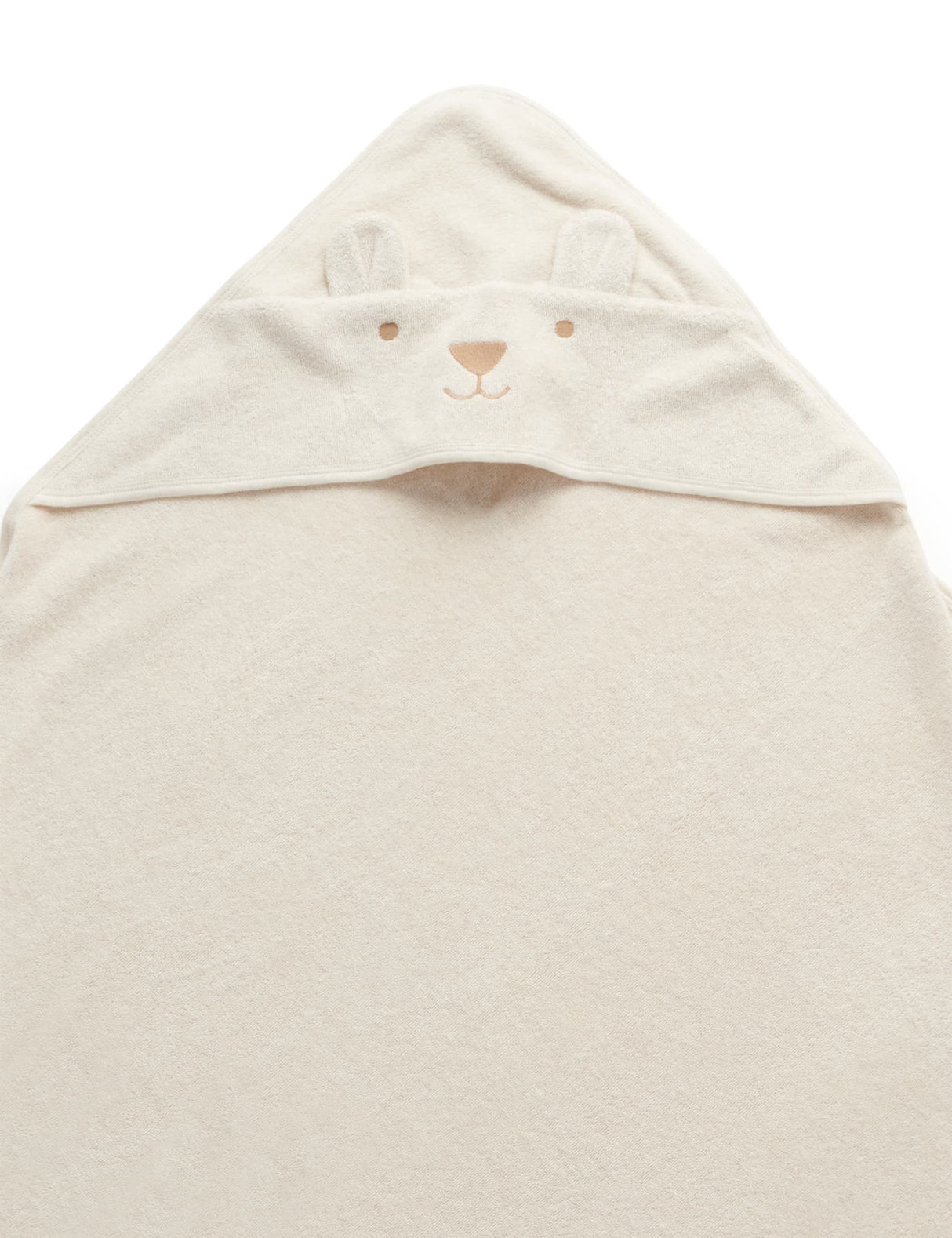 Hooded Towel | Wheat Melange Bear