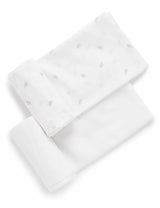 Muslin Wrap 2 Pack | Pale Grey Leaf W Spot