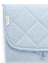 Quilted Change Mat | Pale Blue Melange