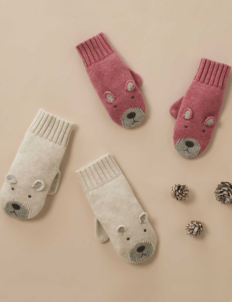 Polar Bear Mittens | Beetroot Melange