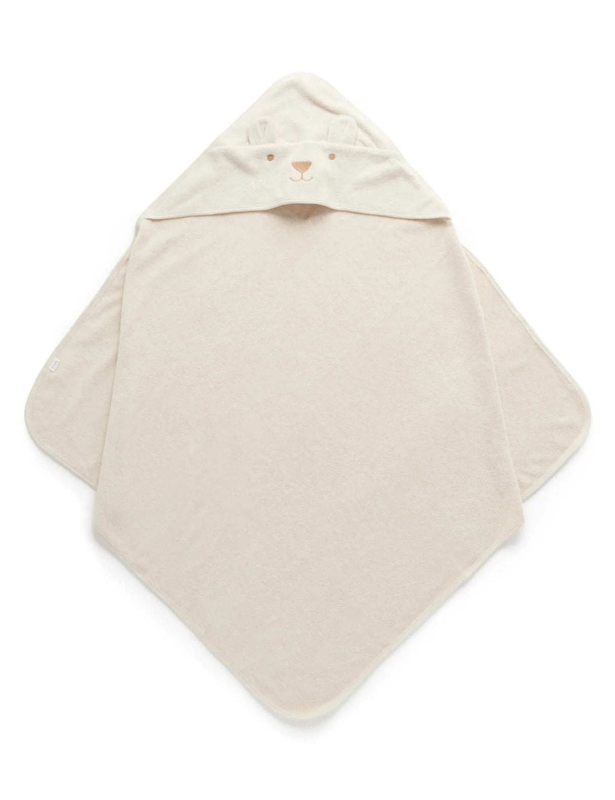 Hooded Towel | Wheat Melange Bear