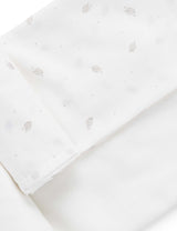 Muslin Wrap 2 Pack | Pale Grey Leaf W Spot