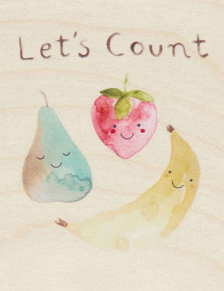 Let’s Count Wooden Book | Natural