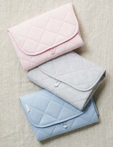 Quilted Change Mat | Pale Pink Melange