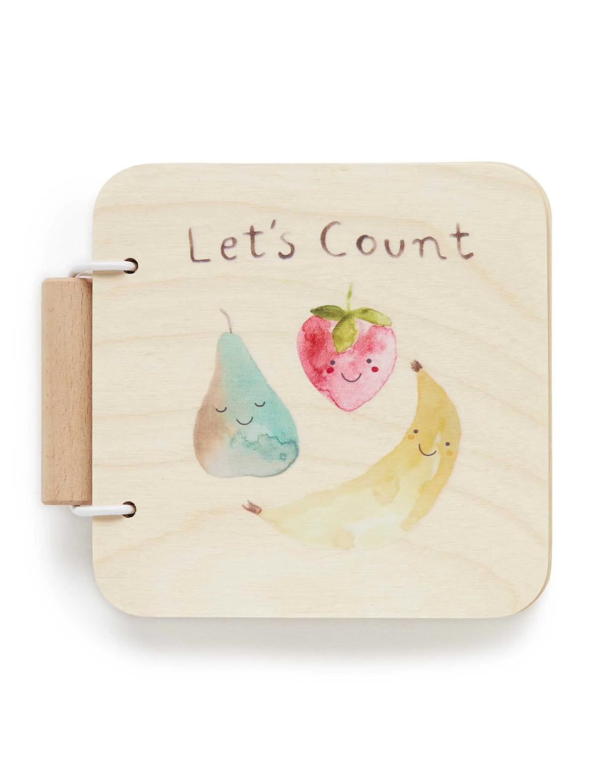 Let’s Count Wooden Book | Natural