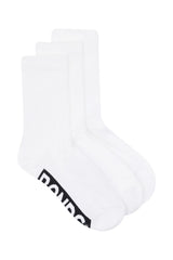 Kids Cushioned Crew 3 Pack | White