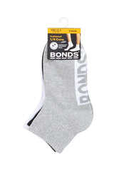 Kids Cushioned Quarter Crew Socks 3 Pack | Multi