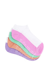 Kids Logo Light Low Cut Socks 4 Pack | White-Girls