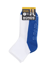 Kids Logo Light Quarter Crew Socks 4 Pack | White-Boys