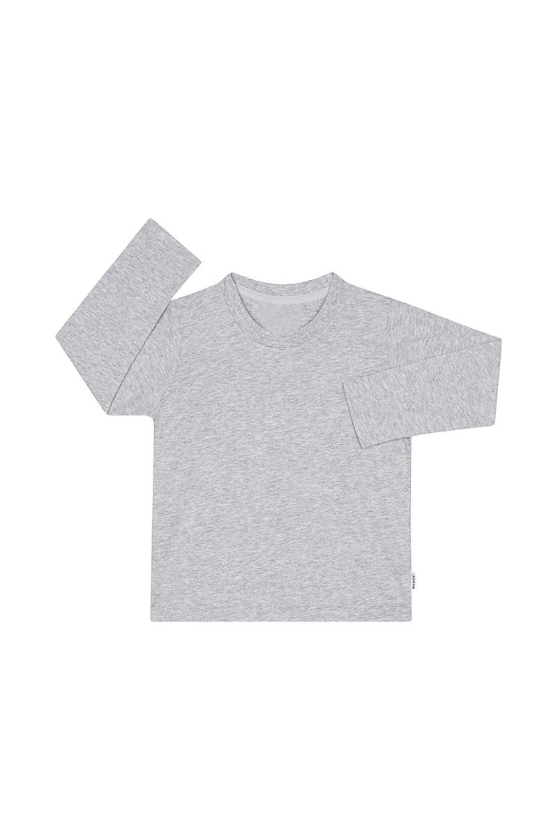 Long Sleeve Crew Tee | New Grey Marle