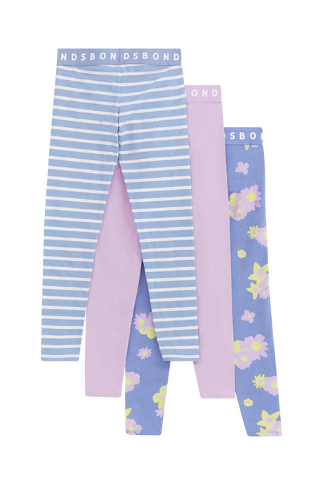 Kids Next Gen Legging 3 Pack | Garden Club Blue