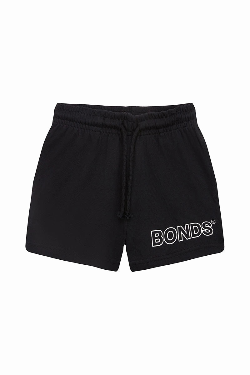 Kids Pull On Relaxed Short | Black