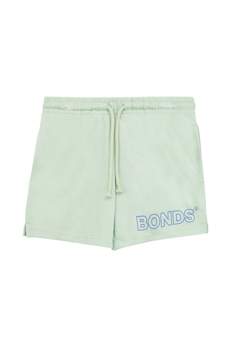 Kids Pull On Relaxed Short | Mint Breeze