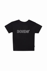 Kids Pull On Relaxed Tee | Black