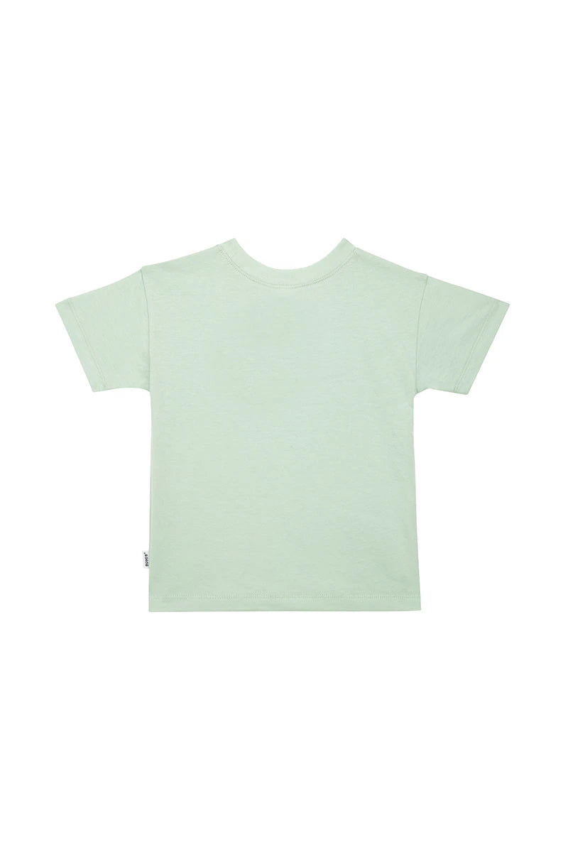 Kids Pull On Relaxed Tee | Mint Breeze