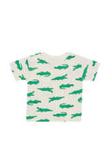 Kids Short Sleeve Crew Tee | Crocodile Stomp