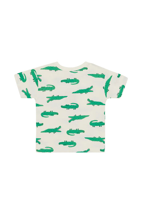 Kids Short Sleeve Crew Tee | Crocodile Stomp